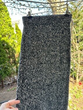 Lou & Grey Black and White Marled Knit Pencil Skirt